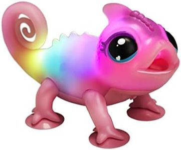 Little Live Pets - Nova The Bright Light Chameleon | Interactive Color Change Up Toy, 30+ Sounds and Emotions So Many Moods, Repeats Back, Beat Detection (Batteries Included for Kids Ages 5+) (26365)