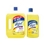 Lizol Disinfectant Surface & Floor Cleaner Liquid, Combo [Citrus - 2L + Floral - 2L] | Kills 99.9% Germs | India's #1 Floor Cleaner