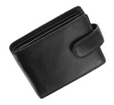 Wedmay Genuine Leather Wallet with RFID for Men's Coin Compartment Multi Credit Card Slim Wallets (Black)