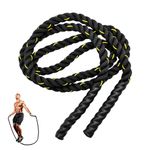 Bomvabe Boxing Skipping Rope 2.8 lbs for Adults Fitness, Weighted Jump Rope 9.8 ft for Men Women, Heavy Skipping Rope Workout for Muscles Building