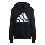 adidas Essentials Big Logo Regular Fleece Hoodie Black/White Medium