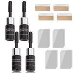NBOFOL 4PCS Windscreen Chip Repair Kit,Windscreen Repair Kit,DIY Glass Cracked Windshield Repair Kit,Car Gl/ass Rep/air Glue Scratch Chip Cracks Repair,Quick Fix windshield Tool for Automotive, Car