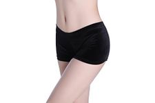 Varsany Plain Gymnastics Dance Wear Shorts - Leotard Black Hipster Velvet - Stretchy, Breathable Black Dancing Shorts for Girls Size 3-14 Years