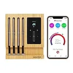 MEATER Block: 4-Probe Premium WiFi Smart Meat Thermometer | for BBQ, Oven, Grill, Kitchen, Smoker, Rotisserie | iOS & Android App | Apple Watch, Alexa Compatible | Dishwasher Safe