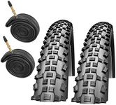 Schwalbe Rapid Rob 26" x 2.10 Mountain Bike Tyres with Presta Inner Tubes (Pair)