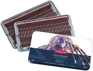 Derwent Colored Pencils, ColourSoft Pencils, Drawing, Art, Metal Tin, 72 Count (0701029)