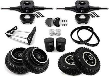 Components for Mountain Skateboard Without Motor Off-Road Skateboard Belt Drive Motor Bracket Trucks with Protect Cover (Kit 1)