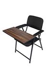 Cartvilla Folding Study Chair with Writing Pad and Comfortable Arm Rest