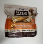 Zoë Better Than Rawhide Peanut Butter Flavour Twists for Dogs, 1kg (2.2 lb.)