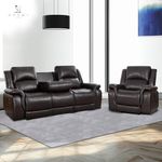 Naomi Home Katie Contemporary Recliner Collection Espresso/Chair & Sofa