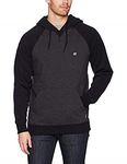 Billabong Men’s Classic Pull Over Fleece Sweatshirt Hoodie, Black Heather, Small