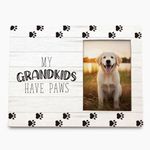 Yorhifa Dog Grandma Grandpa Gifts Picture Frame, Dog Grandparents Frame, Dog Gifts for Grandparents, Dog Picture Frame, Dog Gifts for Grandma Grandpa, My Grandkids Have Paws Picture Photo Frame4x6