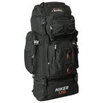 Adtrek Black 120L Hiker Backpack Extra Large Hiking/Camping Luggage Rucksack