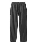 Silverts Men's Open Back Magnetic Fly Pants - Adaptive Clothing for Elderly Daily Living - Senior Dressing Mobility Aid for Disabled - Snap Buttons and Elastic Waist Pants - Black XL