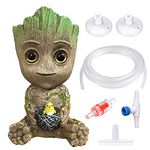 SLOCME Aquarium Groot Air Bubbler Stone Decorations - with Standard Tubing and Fish Tank Air Stone Set