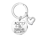 Ghloyza Auntie And Niece Keyrings Inspirational Gifts Birthday Gift Auntie Keychain Niece Gift Christmas Gifts For Women Girls Niece Jewellery Gift (We've been auntie niece)