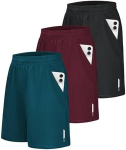 Little Beauty 3 Pack Mens Athletic Shorts Fast Dry Lightweight Mens Basketball Shorts with Pockets Running Gym Shorts 2XL