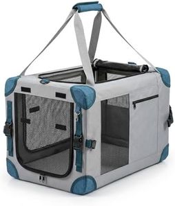 Advwin Extra Large Cat Carrier for 2 Cats, Collapsible Soft X-Large Dog Crate Up to 35Lbs Indoor & Outdoor, 3-Door Portable Travel Breathable Pet Crate with Shoulder Strap & Storage Bag