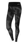TCA Women’s Supreme Graphic Running Tight - Black Stealth Spray Paint, XS