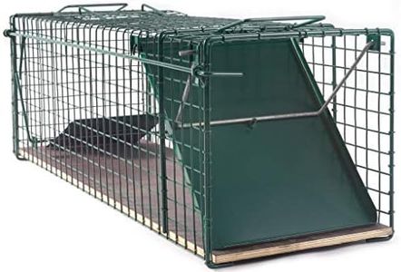 80x26x28cm stabile Katzenfalle Marderfalle Lebendfalle Tierfalle Grün