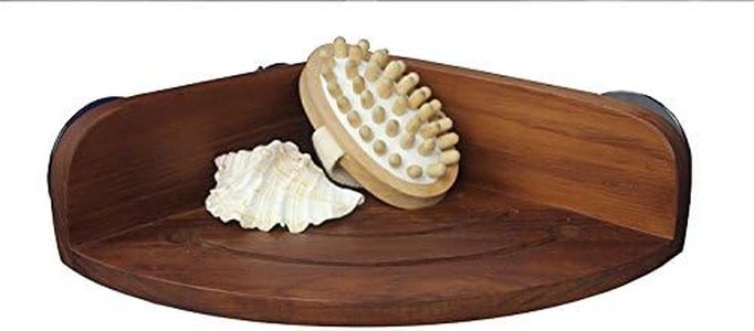 AquaTeak The Original Kai Corner Teak Shower Shelf