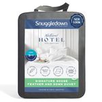 Snuggledown Goose Feather & Down 13.5 Tog King Size Duvet - 4.5 Tog Cool Summer Plus 9 Tog All Seasons 3 in 1 Combination Quilt - Soft Cotton Cover, Hypoallergenic, Easy care, Size (225cm x 220cm)