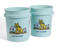 LIFE IS GOOD Rocket's Garden 5 Gallon Bucket, 2 Pack, BPA-Free