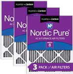 Nordic Pure Air Conditioner Filter, AC Furnace Air Filters, 20x30x1