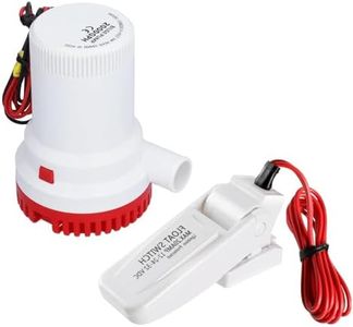 FengyingRise 2000gph Electric Marine Bilge Pump with Automatic Boat Bilge Pump Float Switch for Areas In Ships