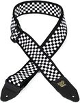 Ernie Ball Black and White Checkered Strap