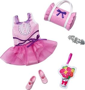 Barbie: My First Barbie Clothes, Fashion Pack for 13.5-inch Preschool Dolls, Tutu Leotard with Ballet & Dance Accessories