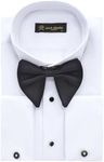 Men's White Wing Collar Tuxedo Shir