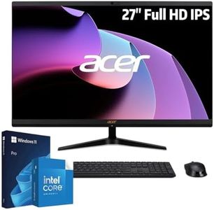 acer Aspire 2024 NEWEST All in one Desktop | 27" Full HD IPS Display | 12th Gen Intel 6-Core Processor (Beats Core i5-1135G7) |32GB RAM + 1TB SSD | Wi-Fi 6 | Type-C | HDMI | Windows 11 Pro