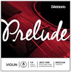 D'Addario Prelude Violin Single A String, 1/4 Scale, Medium Tension