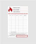 Pack of 10 Fire Extinguisher Maintenance Record Sticker | Fire Extinguisher Service Sticker | Fire Extinguisher Log Record