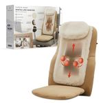 Sharper Image Shiatsu Luxe Chair Pad, Heated Seat Topper Massager