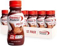 Premier Protein Shake MINIs, Chocolate, 22g Protein, 120 Calories, 1g Sugar, 8.75fl oz, Pack of 12