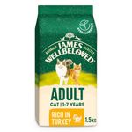 James Wellbeloved Hypoallergenic Dry Cat Food for Adult Cats Turkey 1.5 kg