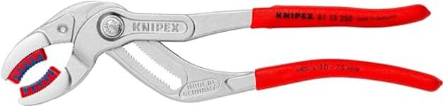 Knipex Siphon and Connector Pliers chrome-plated, with non-slip plastic coating 250 mm 81 13 250