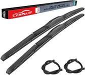 Acekool Windshield Wipers, 22 & 21 Inch Pack of 2 Automotive Replacement Windshield Wiper Blades for Car, Premium Rubber and Stable Base Design, OEM Quality Wiper Clear Quiet, Easy DIY Install.