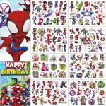 TUMAJI 8 Sheets Spider Men Temporar