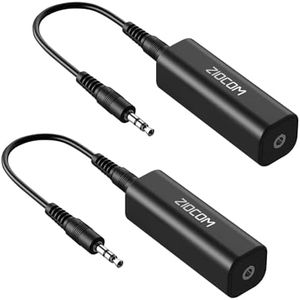 ZIOCOM Ground Loop Isolator, Noise Filter, Eliminate The Buzzing Noise for Your Car Audio System/Home Stereo with Jack 3.5mm Audio Cable(2 Pack)