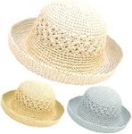 JMC Trading Company Ladies Sun HAT with Turn UP Brim Beige