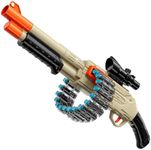 Foam Blaster Toy Gun, Manual Toy Shotgun with 24-Dart Clips and 40 Foam Darts, Outdoor Shooting Game for Kids 6-12, Boys, Girls, and Adults, for Birthdays and Christmas