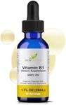 Herb-Science Liquid Vitamin B1 Drops Liquid Thiamine Drops, Alcohol-Free Liquid Extract, Support Digestion, Maintain Proper Mental Function & Convert Foods into Energy -