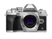 OM SYSTEM Olympus E-M10 Mark IV Silver Micro Four Thirds System Camera 20MP Sensor 5-Axis Image Stabilization 4K Video Wi-Fi