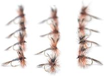 Outdoor Planet 12 Adams Dry Fly Fishing Flies Trout Flies Lure Assortment for Trout