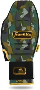 Franklin Sports MLB Baseball + Softball Sliding Mitt - CFX PRT Youth Protective Baserunning Sliding Glove - Left + Right Hand Mitt - Hand + Wrist Protector for Running - Camo + Gold - One Size