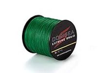 DORISEA Extreme Braid 100% Pe Braided Fishing Line 6-300Lb Test Fishing Wire 100m/109Yards Fishing String-Abrasion Resistant Incredible Superline Zero Stretch Small Diameter (Moss Green, 30lb/0.26mm)