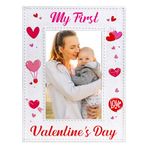 PETCEE My First Valentine's Day Picture Frame Baby's 1st Valentines Day Photo Frame First Valentines Day Gifts for Newborn Baby Boy Baby Girl Babies